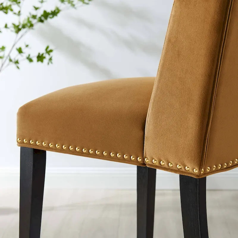 Chaises de salle à manger en velours Performance Baron - Lot de 2