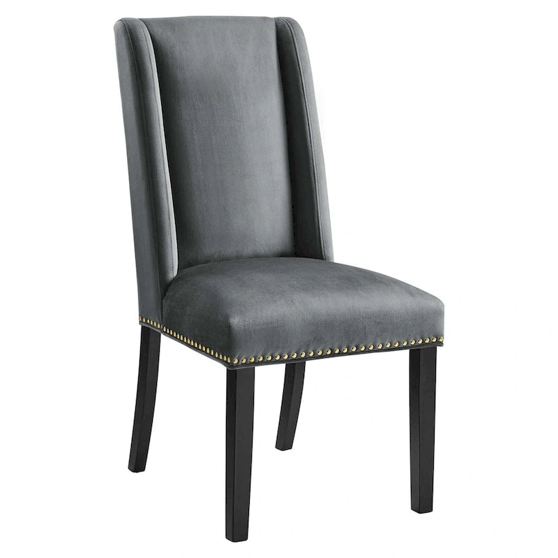 Chaises de salle à manger en velours Performance Baron - Lot de 2