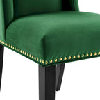Chaises de salle à manger en velours Performance Baron - Lot de 2