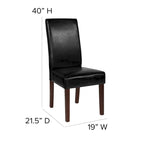 Upholstered Wood Parsons Chair (Set of 2) - 19W x 21.5D x 40H