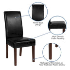 Upholstered Wood Parsons Chair (Set of 2) - 19W x 21.5D x 40H
