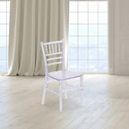 Chaises Chiavari empilables en résine pour enfants pour événements formels (lot de 10)