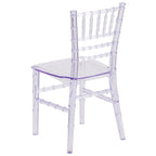 Chaises Chiavari empilables en résine pour enfants pour événements formels (lot de 10)