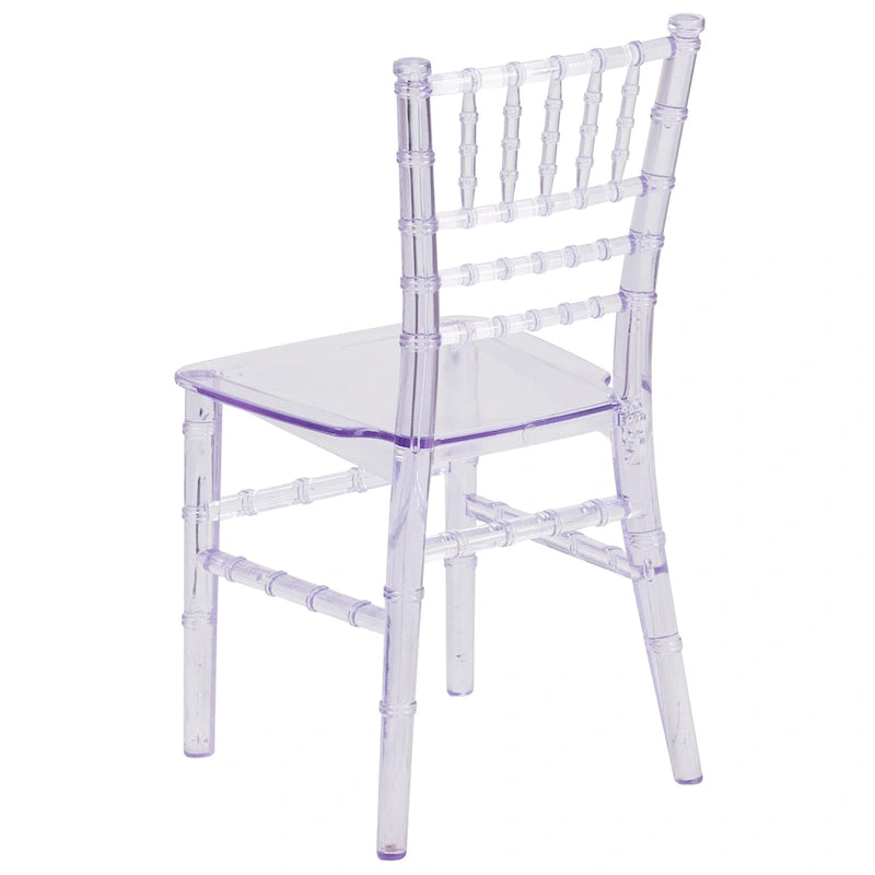 Chaises Chiavari empilables en résine pour enfants pour événements formels (lot de 10)