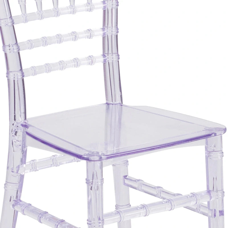 Chaises Chiavari empilables en résine pour enfants pour événements formels (lot de 10)