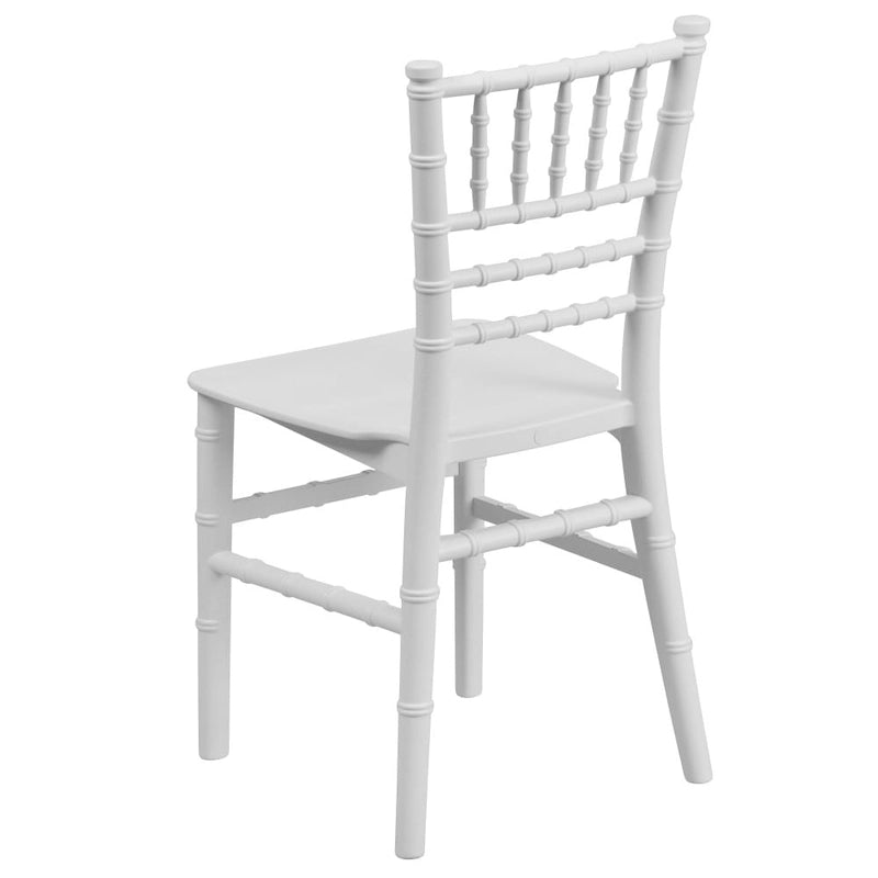 Chaises Chiavari empilables en résine pour enfants pour événements formels (lot de 10)