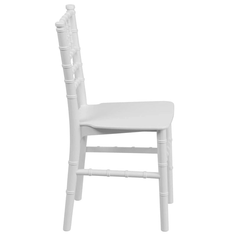 Chaises Chiavari empilables en résine pour enfants pour événements formels (lot de 10)