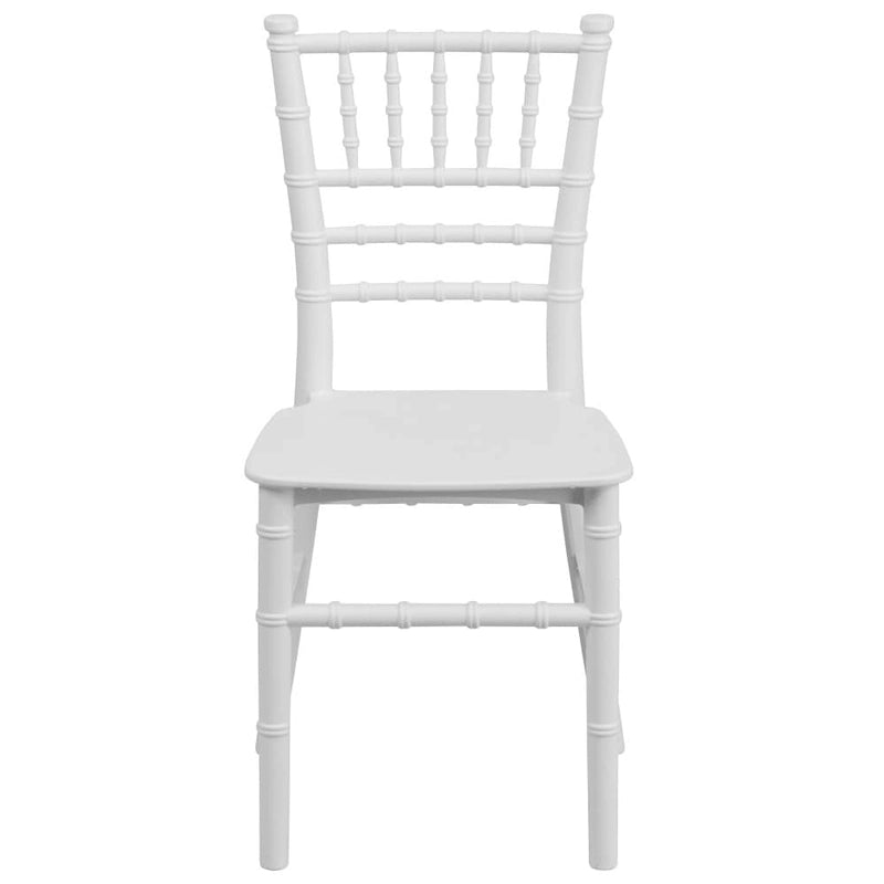Chaises Chiavari empilables en résine pour enfants pour événements formels (lot de 10)