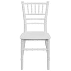 Chaises Chiavari empilables en résine pour enfants pour événements formels (lot de 10)