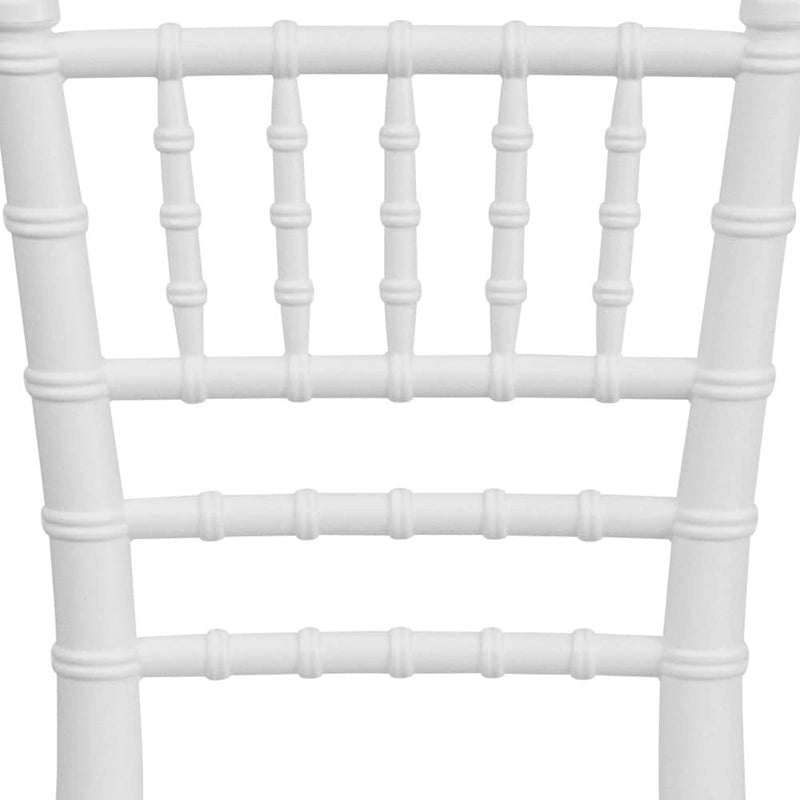 Chaises Chiavari empilables en résine pour enfants pour événements formels (lot de 10)
