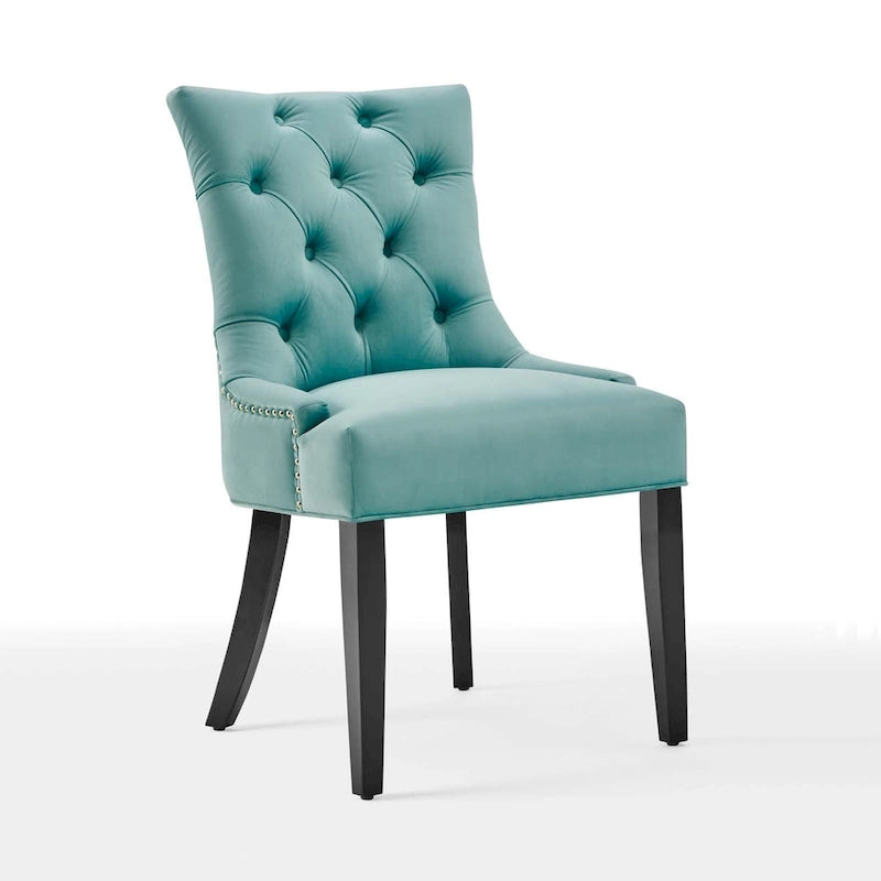 Chaises de salle à manger en velours Silver Orchid Kornman (lot de 2)