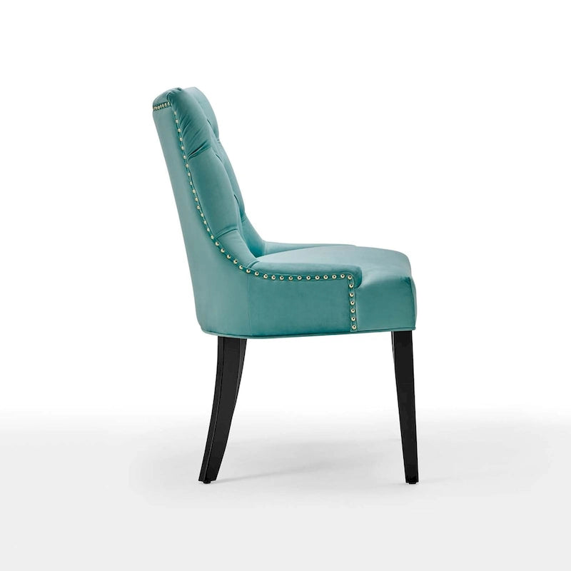 Chaises de salle à manger en velours Silver Orchid Kornman (lot de 2)