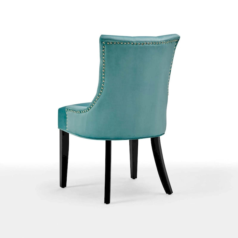Chaises de salle à manger en velours Silver Orchid Kornman (lot de 2)