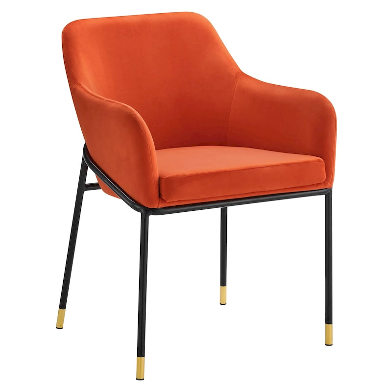 Fauteuil de salle à manger en velours haute performance Jovi
