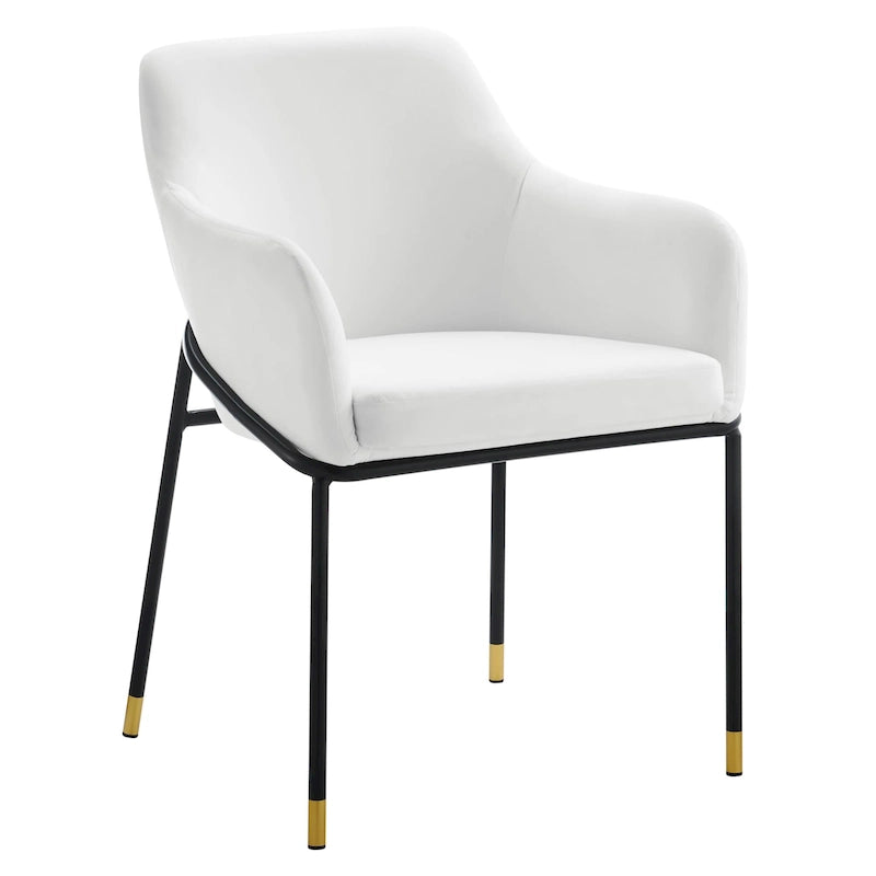 Fauteuil de salle à manger en velours haute performance Jovi