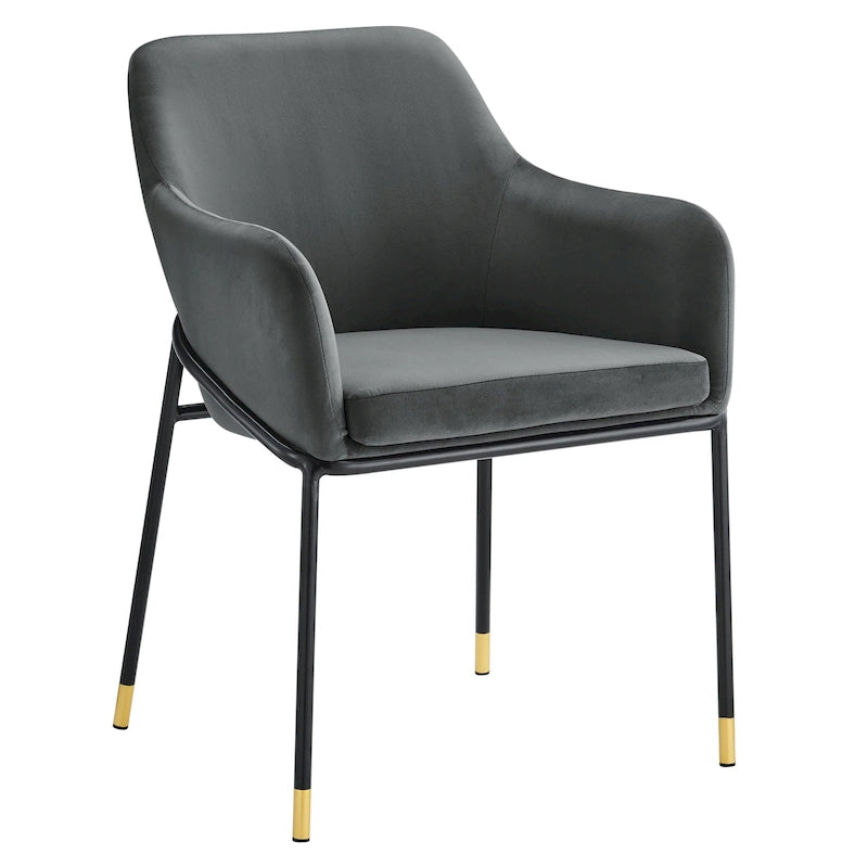 Fauteuil de salle à manger en velours haute performance Jovi