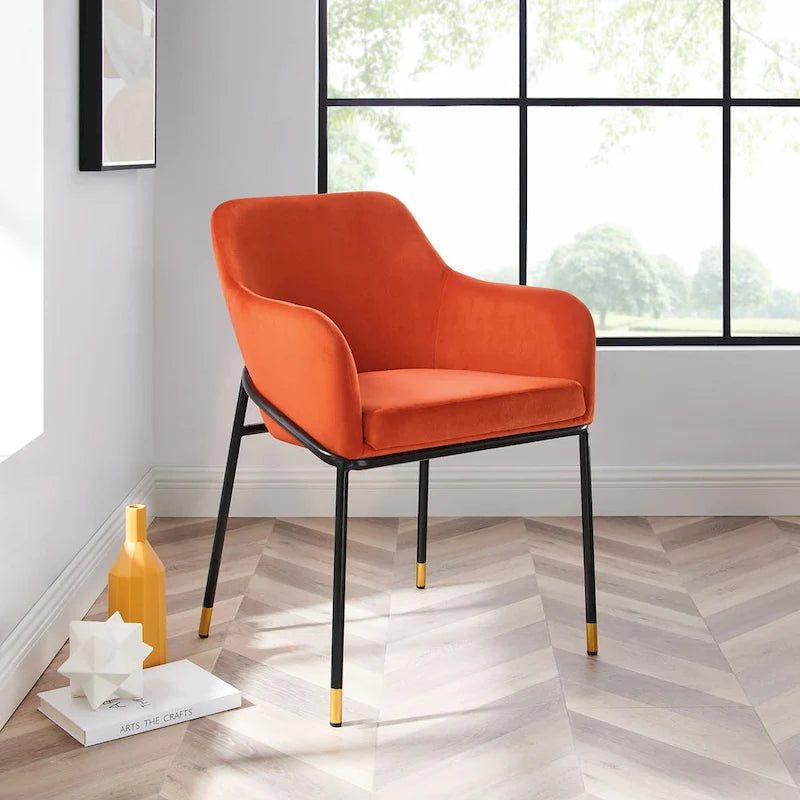 Fauteuil de salle à manger en velours haute performance Jovi