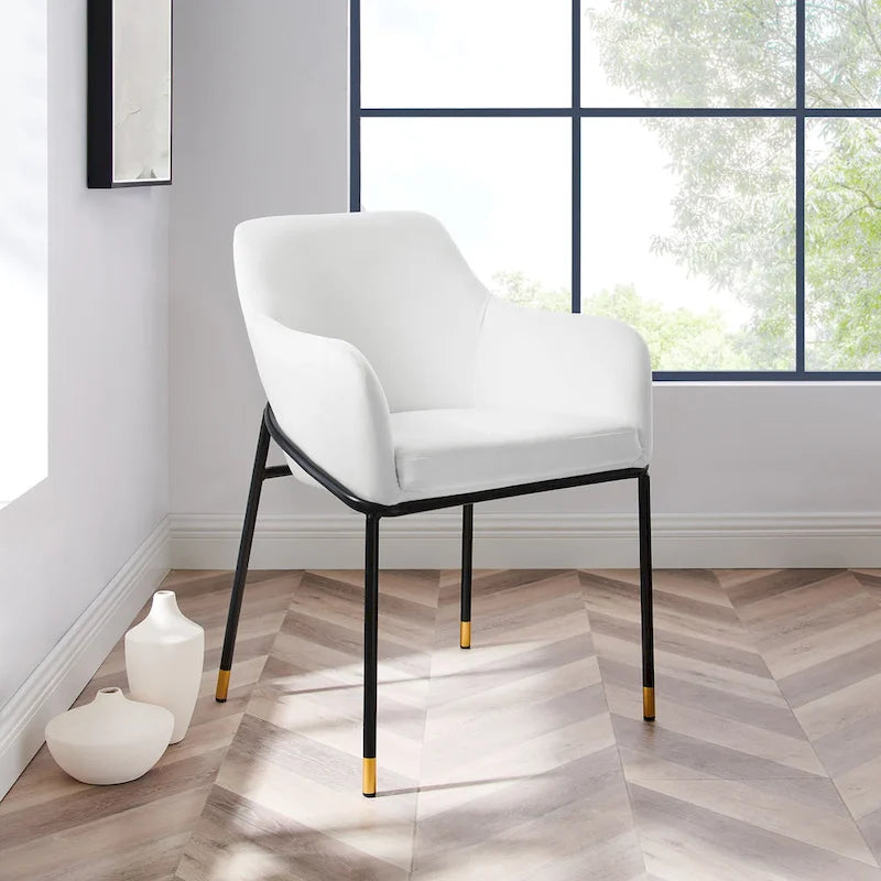 Fauteuil de salle à manger en velours haute performance Jovi