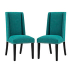 Chaises de salle à manger Modway Baron rembourrées en tissu (ensemble de 2)