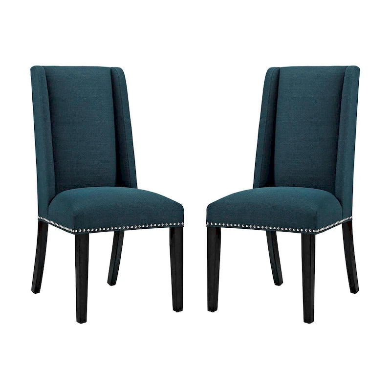 Chaises de salle à manger Modway Baron rembourrées en tissu (ensemble de 2)