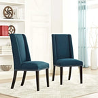 Chaises de salle à manger Modway Baron rembourrées en tissu (ensemble de 2)