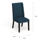 Chaises de salle à manger Modway Baron rembourrées en tissu (ensemble de 2)