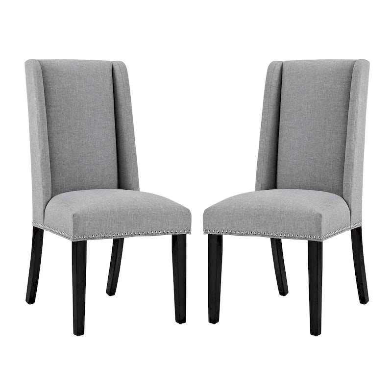 Chaises de salle à manger Modway Baron rembourrées en tissu (ensemble de 2)