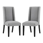 Chaises de salle à manger Modway Baron rembourrées en tissu (ensemble de 2)