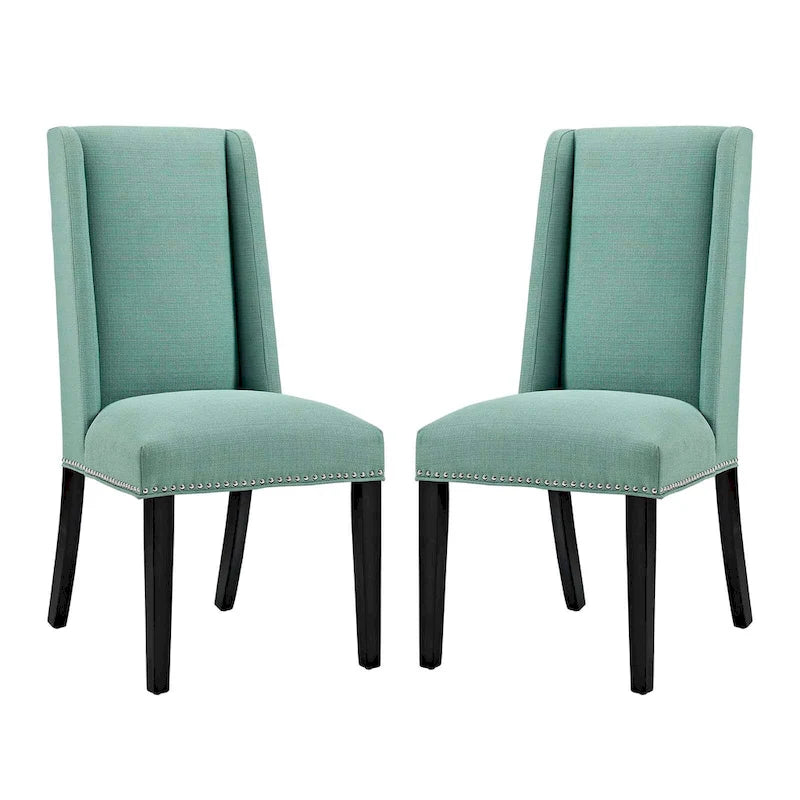 Chaises de salle à manger Modway Baron rembourrées en tissu (ensemble de 2)
