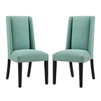 Chaises de salle à manger Modway Baron rembourrées en tissu (ensemble de 2)