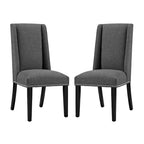 Chaises de salle à manger Modway Baron rembourrées en tissu (ensemble de 2)
