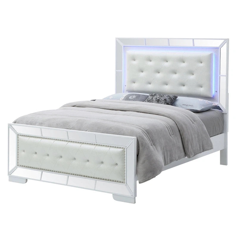 Lit panneau blanc Hollywood Hills