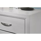 Ensemble de chambre à coucher 5 pièces Roundhill Furniture Stout contemporain à panneaux blancs