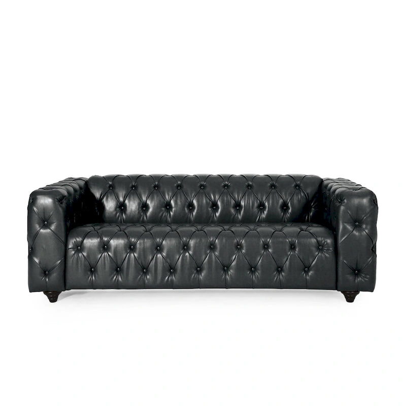 Sagewood Transitional Deeply Tufted Sofa by Christopher Knight Home