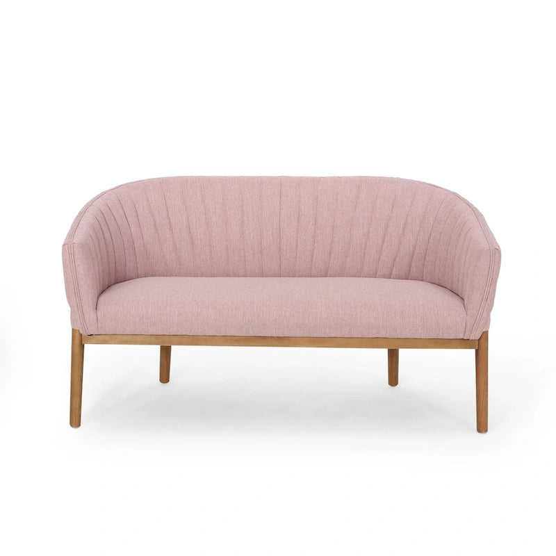 Galena Mid-century Modern Glam Loveseat by Christopher Knight Home