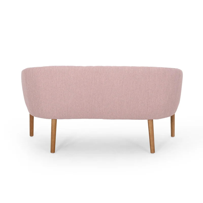 Galena Mid-century Modern Glam Loveseat by Christopher Knight Home