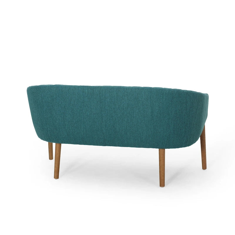 Galena Mid-century Modern Glam Loveseat by Christopher Knight Home