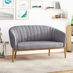 Galena Mid-century Modern Glam Loveseat by Christopher Knight Home
