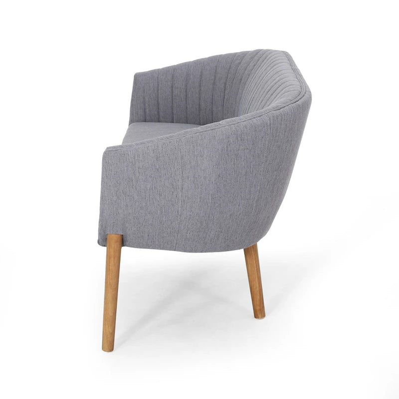 Galena Mid-century Modern Glam Loveseat by Christopher Knight Home