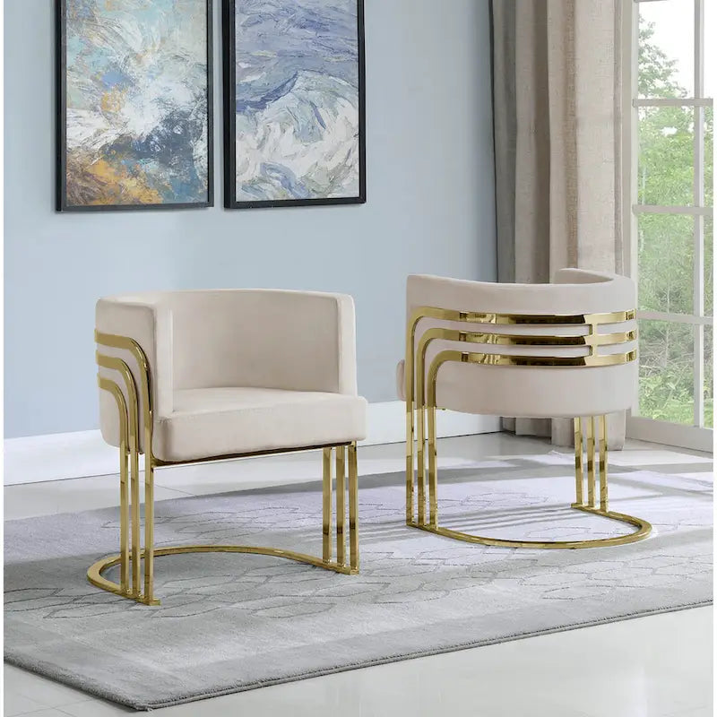 Accent 1-Chair with Gold Base (Single)
