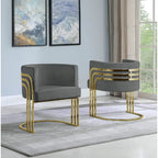 Accent 1-Chair with Gold Base (Single)