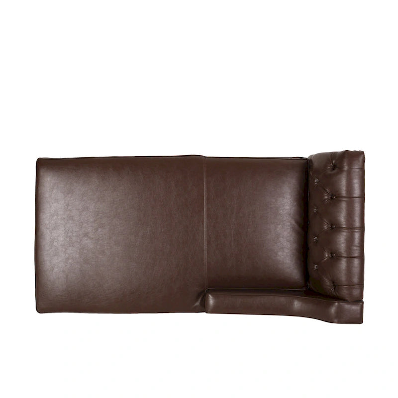 Furman Contemporary Tufted Chaise Sectional by Christopher Knight Home