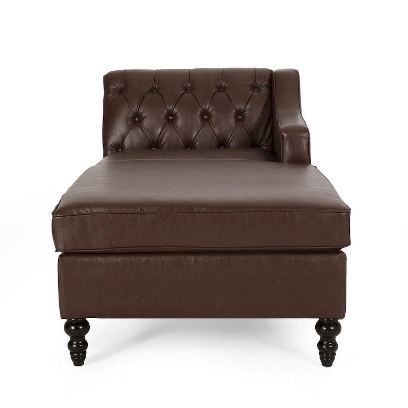 Furman Contemporary Tufted Chaise Sectional by Christopher Knight Home