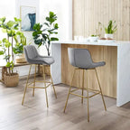 Art Leon Tabourets de Bar Pivotants Confortables en Velours - Lot de 2