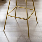 Art Leon Tabourets de Bar Pivotants Confortables en Velours - Lot de 2