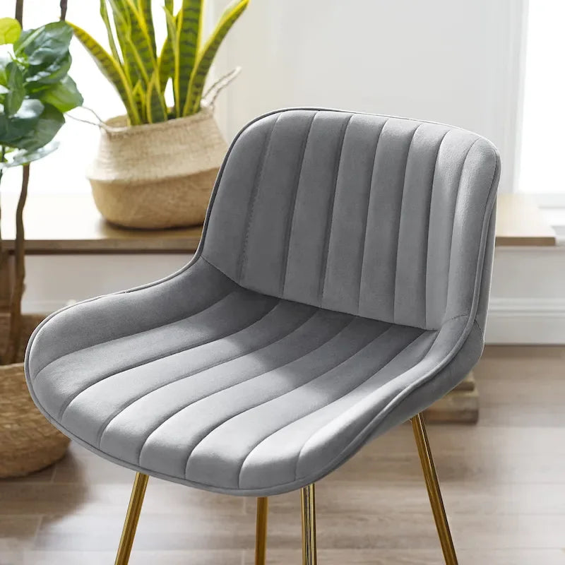 Art Leon Tabourets de Bar Pivotants Confortables en Velours - Lot de 2
