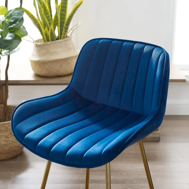 Art Leon Tabourets de Bar Pivotants Confortables en Velours - Lot de 2