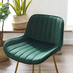 Art Leon Tabourets de Bar Pivotants Confortables en Velours - Lot de 2