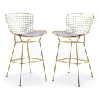 Tabouret de comptoir Bertoia (26) - 39Hx20.5Lx23P