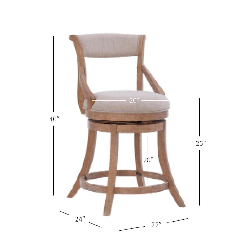 Tabouret de comptoir grande taille Powell Grady